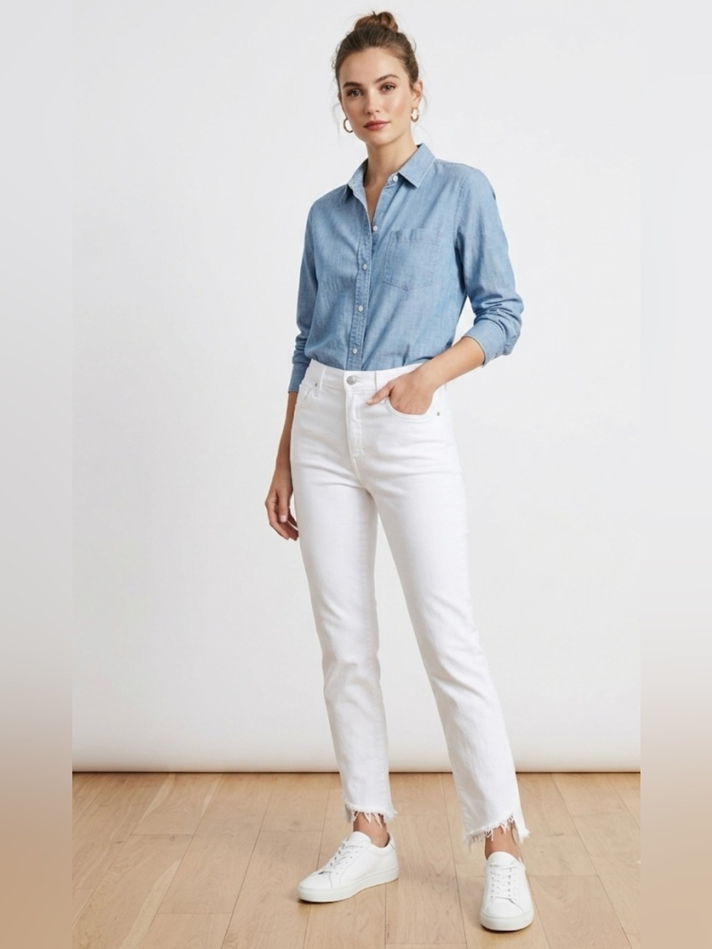 FRAME Le Original Jagged Edge Jeans